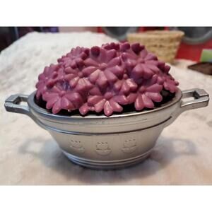 Large purple flower plant planter pot Our Generation American Girl. T53